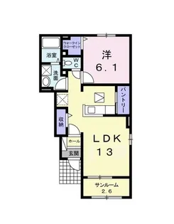 リーフ桜【1階】の間取り