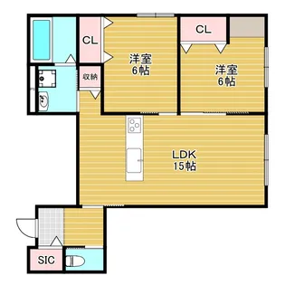 ナチュレ豊中【1階】の間取り