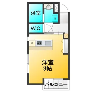 ウィング・YU【1階】の間取り