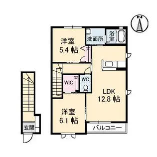 シャーメゾン アドニス II棟【2階】の間取り