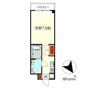 Der Glanz.Y2 青山【8階】の間取り