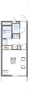 レオパレス不動前【1階】の間取り