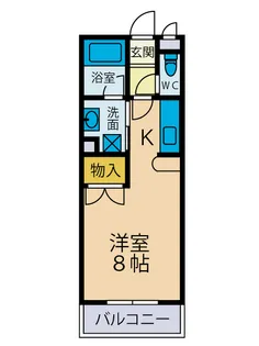 厚木プリマヴェーラン【1階】の間取り