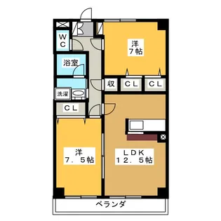 フェリシア一宮【3階】の間取り