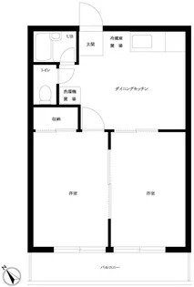 ヴィレッジニコス【1階】の間取り