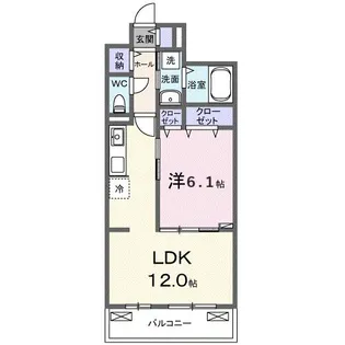 ヒカルサ東加古川【2階】の間取り