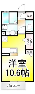 ブライト・フルール【1階】の間取り