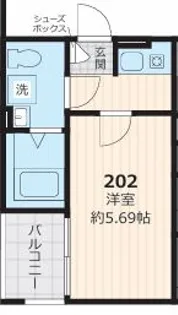 グランヴィラージュ草加【2階】の間取り