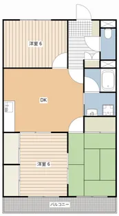 マンション槐【2階】の間取り