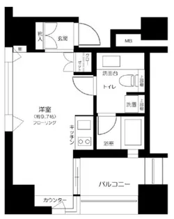 ザ・タワー芝浦【10階】の間取り