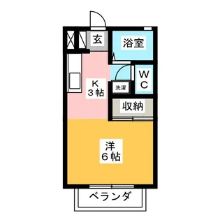 メゾンオクツB【1階】の間取り