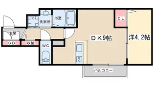 ユーズ7番館【6階】の間取り