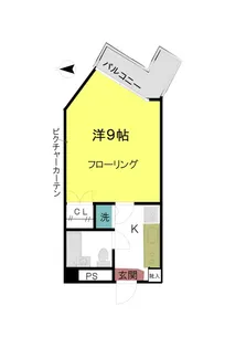 アップルハイツ六番館【2階】の間取り