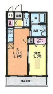 エクセル相模大野C【1階】の間取り