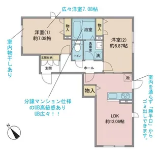 Casa Luna【1階】の間取り