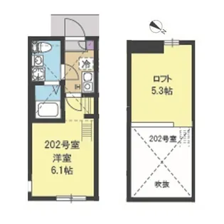 ネスト大倉山【2階】の間取り