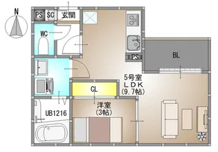 REGALEST 伊島I【2階】の間取り