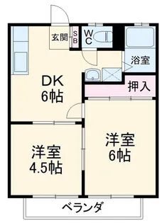 サンフェリカA【2階】の間取り