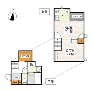 CB琴平アインス【2階】の間取り