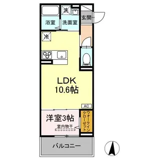 Grace Sea【3階】の間取り
