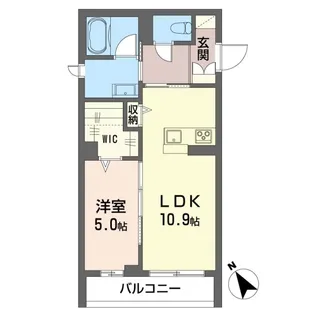 リベラル五軒町【3階】の間取り
