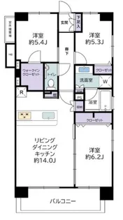 パルテール白金【4階】の間取り