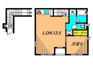 Cortle NAKANOBU(コルティーレナカノブ)の間取り
