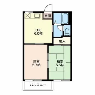 ドエル堂開道【1階】の間取り