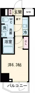 メインステージ千住中居町【2階】の間取り