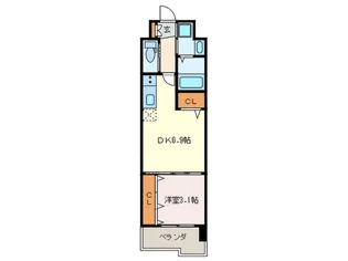 ギャラクシー空港東【4階】の間取り