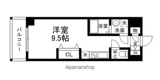 ラフィネスシャトードゥ赤坂【8階】の間取り