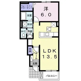 リバーサイド タカ【1階】の間取り