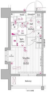ガーラ・アヴェニュー渋谷【6階】の間取り