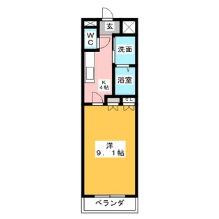 アルカディア【2階】の間取り