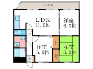 グランディ-ル21【3階】の間取り