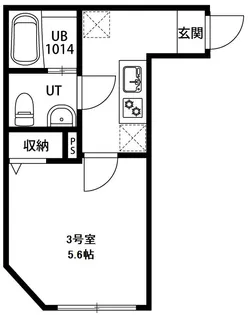 Black Dia 南越谷【1階】の間取り