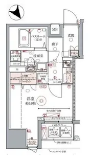 ドムス・スタイル銀座東【13階】の間取り