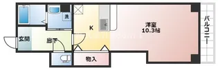 カシェット本町橋【4階】の間取り