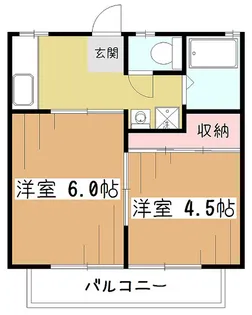 カーサ萩山【2階】の間取り