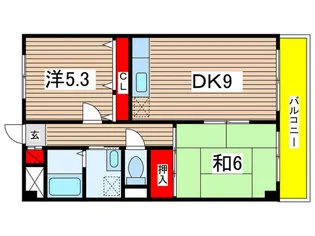 エクセル稲田【2階】の間取り