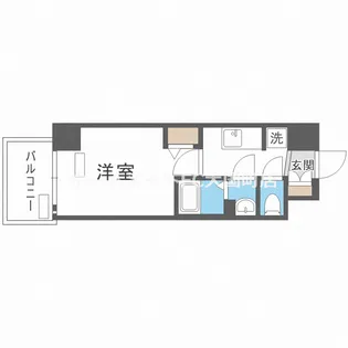 プレサンスOSAKA DOMECITY クロスティ【4階】の間取り