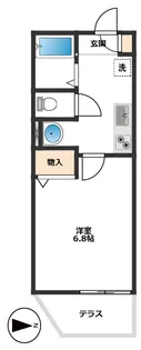 クレッセンド千川【1階】の間取り