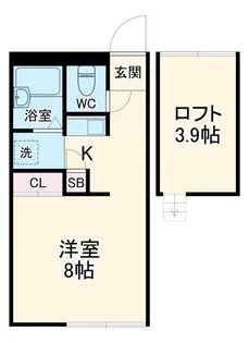 上前ハイツI【2階】の間取り