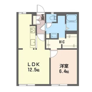 ライラックハイツB棟【1階】の間取り