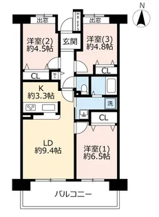 URグリーンプラザひばりが丘南【2階】の間取り