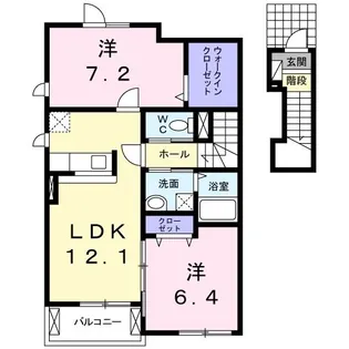 ラフィネ シス【2階】の間取り