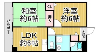 ヴェルテスIKEMOTO【4階】の間取り