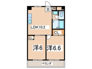エスト【2階】の間取り
