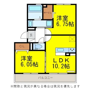 イグレット2番館【3階】の間取り