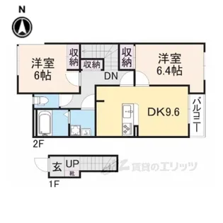 エクセル・パレス【2階】の間取り